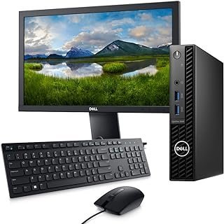 Desktop Dell Optiplex 3000 Micro 12ª Geração Intel Core i5 8GB 256GB SSD Ubuntu com Monitor, Teclado e Mouse