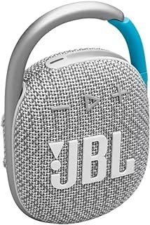 JBL, Caixa de Som, Clip 4, Bluetooth, À Prova D’água e Poeira – Branco