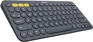 Teclado sem fio Logitech K380 com Conexão Bluetooth Easy-Switch para até 3 dispositivos e Pilha Inclusa – Compatível com PC, Mac, Chrome OS, Android, iOS e Apple TV – Cinza
