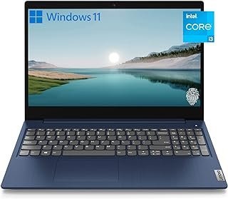 Laptop Lenovo Ideapad 3i 2022, tela FHD de 15,6 polegadas, Intel Core i3-1115G4 de 11ª geração, 8GB de RAM, SSD PCIe de 128GB, webcam, HDMI, Wi-Fi, leitor de impressões digitais, Bluetooth, Windows 11 Home, azul abyss