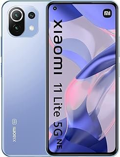 Celular Xiaomi Mi 11 Lite 5G NE desbloqueado, smartphone 5G + 4G Volte, 8 GB + 128 GB, display de pontos FHD + AMOLED de 6,55 ”, câmera tripla de 64 MP + 8 MP + 5 MP, carregamento