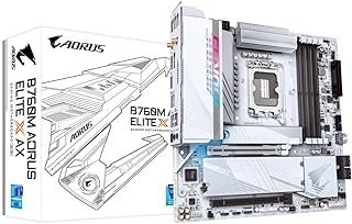 Placa Mãe Gigabyte B760M AORUS ELITE X AX WIFI BRANCA (LGA 1700/4xDDR5/HDMI/DP/M.2/USB 3.2)