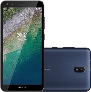 Smartphone Nokia C01 Plus 32GB 1GB RAM Tela de 5,45 Pol. Câmera Traseira 5MP Azul – NK040