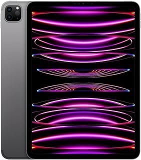 iPad Pro da Apple de 11 polegadas (4a geração): Com chip M2, tela Liquid Retina,512 GB Wi-Fi 6E+rede celular 5G,câmera frontal de 12 MP,câmeras traseiras de 12 MP e 10 MP, Face ID, Cinza-espacial