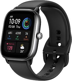 Amazfit GTS 4 mini smartwatch para homens e mulheres, Alexa GPS, rastreador de fitness com 120+ modos de exercício, duração da bateria de 15 dias, compatível com telefones Android e iPhone preto
