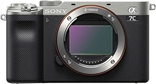 SONY 7579 Câmera Digital sem Espelho Alpha A7C, Somente Corpo, Prata
