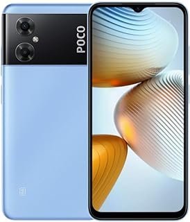 Smartphone Xiaomi POCO M4-5G com NFC 6GB ram 128gb ROM Cool Blue – Aparelho a no brasil