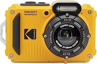 KODAK PIXPRO WPZ2 Câmera digital WiFi resistente à prova de choque à prova de poeira 16MP 4X Zoom óptico 1080p Full HD Vídeo Vlogging Câmera LCD 2,7