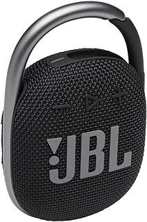 JBL Clipe 4 – Alto-falante Bluetooth portátil com bateria embutida, IP67 à prova d’água e à prova de poeira, tamanho compacto e ótimo som. – Preto