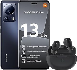 Smartphone Xiaomi 13 Lite 5G Black 8GB ROM 256GB ROM (Versão Global No Brasil) AMOLED 6,55