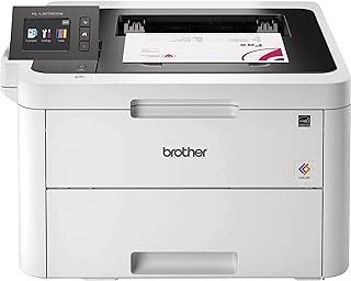 Brother Impressora digital colorida sem fio compacta HL-L3270CDW com NFC, dispositivo móvel e impressão duplex – ideal para uso doméstico e em pequenos escritórios, pronto para reposição de painel da Amazon