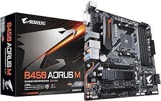 Placa-mãe Gigabyte Aorus B450 Aorus M, AMD AM4, mATX, DDR4
