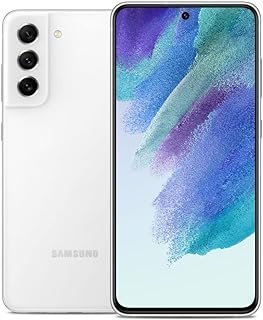 Samsung Celular Galaxy S21 FE 5G, smartphone Android desbloqueado de fábrica, 128 GB, modo noturno, bateria inteligente o dia todo, câmera de lente tripla, versão dos EUA, branca