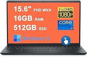 Dell Inspiron 15 3000 3530 Laptop empresarial 39.6 cm FHD tela sensível ao toque antirreflexo Intel 10-Core i7-1355U Processador 16GB RAM 512GB SSD Intel Iris Xe Graphics FHD Webcam HDMI Win11