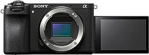Sony Alpha 6700 – Câmera de lente intercambiável APS-C com sensor de 24,1 MP, vídeo 4K, reconhecimento de assunto baseado em IA, tiro de registro, manuseio de LUT e funções amigáveis a Vlog
