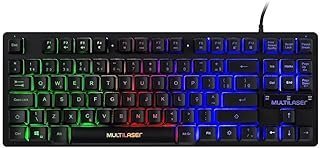 Teclado Gamer De Membrana Tkl Led Rainbow Multilaser – TC261