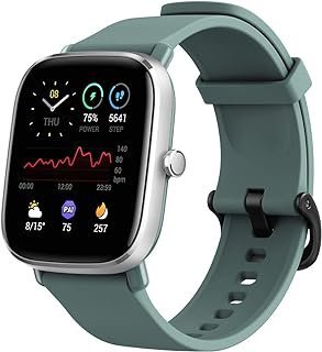 Amazfit GTS 2 Mini Relógio Inteligente para Homens Mulheres, Duração da Bateria de 14 Dias, Alexa Built-in, com GPS e 68 Modo Desportivo green