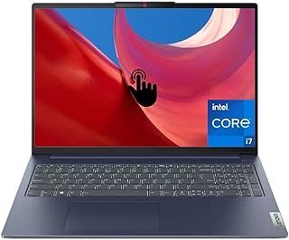 Notebook Lenovo IdeaPad Slim 5i 2023, tela sensível ao toque WUXGA IPS de 16 polegadas, Intel Core i7-1355U (10 núcleos), 16 GB DDR5 RAM, SSD de 1 TB, Intel Iris Xe Graphics, Wi-Fi 6, teclado