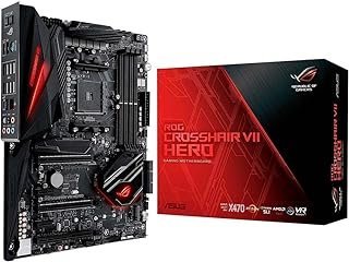ASUS 90-MB0XJ0-MOEAY0 Placa Mãe Rog Crosshair VII Hero AM4, Preta
