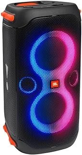 JBL, Caixa de Som, PartyBox 110, Bluetooth, Portátil, Show de Luzes, À Prova de Respingos – Preta