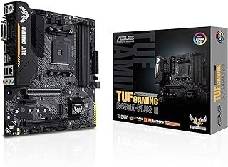 ASUS TUF Gaming B450M-PLUS II AMD AM4 (Ryzen 5000, 3ª geração Ryzen microATX placa mãe para jogos (DDR4 4400 (O.C.), USB 3.2 Geração 2 Tipo-A, BIOS Flashback, 256 Mb BIOS Flash ROM