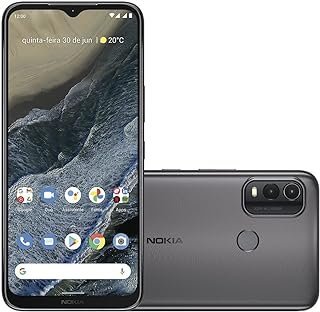 Smartphone Nokia G11 Plus 4G 128GB Tela HD+ 6,5” Câm Dupla 50MP Android 12 (13 e 14) 3 dias de duração da bateria Cinza – NK095