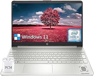 HP Laptop 15, tela FHD Micro-Edge de 15,6 polegadas, Intel Core i3-1215U, 16GB RAM, SSD NVMe de 1 TB, Windows 11, leitor de impressão digital, webcam 720p, Wi-Fi 5, prata natural, PCM