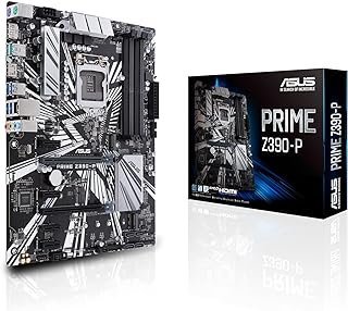 ASUS Placa mãe ATX Prime Z390-P LGA1151 (Intel 8ª e 9ª geração) para mineração de criptomoeda (BTC) com decodificação acima 4G, slot 6xPCIe e USB 3.1 Gen2