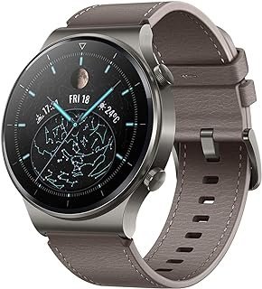 Smartwatch Huawei GT 2 Pro, com 14 dias de vida útil da bateria, monitor de frequência cardíaca à prova d’água, monitor de oxigênio no sangue, Android e Ios, Versão Global (Marrom)
