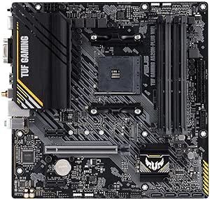 ASUS TUF Gaming A520M-PLUS (WiFi) AMD AM4 (3ª geração Ryzen microATX placa mãe para jogos (M.2 suporte, 802.11ac Wi-Fi, DisplayPort, HDMI, D-Sub, USB 3.2 Geração 1 Tipo A e Cabeçalhos Aura Addressable Gen 2)