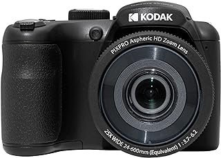 KODAK PIXPRO Câmera digital Astro Zoom AZ255-BK 16MP com zoom óptico de 25X de 24 mm de largura angular 1080P vídeo Full HD e LCD de 3 polegadas (preto)