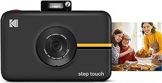 KODAK Step Touch | Câmera digital de 13 MP e impressora instantânea com tela sensível ao toque LCD 3,5, vídeo HD 1080p – Suíte de edição, tecnologia Bluetooth e Zink Zero Ink | Preto (RODITC20AMZB)