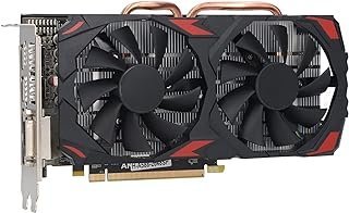 RX 580 8GB 256BIT Gaming Graphics Dual Fans, Plug and Play, Operação Silenciosa, 8GB DDR5 RAM, 10/11/Vista/Linux Support (580 8G D5)
