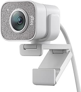 Logitech StreamCam, Webcam de transmissão ao vivo, Vídeo vertical Full HD 1080p 60fps de 60fps, Foco e Exposição automáticos inteligentes, Versatilidade de suporte para câmera dupla, com USB-C, para YouTube, Twitch de jogos, PC/Mac – Branco