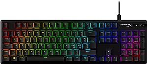 HyperX Alloy Origins PBT – Teclado mecânico de jogos, teclas PBT, iluminação RGB, compacto, corpo de alumínio, personalizável com HyperX NGENUITY, memória onboard – HyperX Tactile Aqua Switch