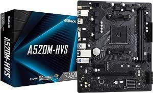 Placa Mãe AsRock A520M-HVS (AM4/DDR4/HDMI/VGA/M.2/USB3.2)
