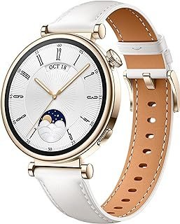 Smartwatch HUAWEI Watch GT 4 41 mm, bateria com duração de 7 dias, gerenciamento de calorias com base científica, análise de arritmia por onda de pulso, compatível com iOS e Android White
