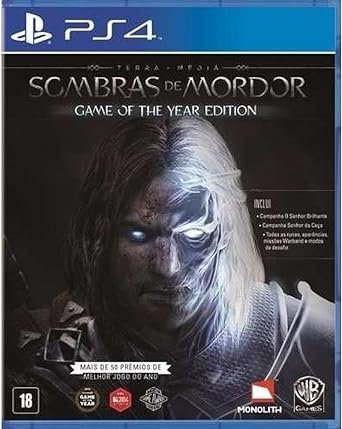 Terra Média: Sombras de Mordor – Edição Jogo do ano – PlayStation 4