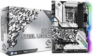 ASRock Placa Mãe H470 Steel Legend (LGA 1200/DDR4/HDMI/DisplayPort/2x PCIe/M.2/USB3.2/RGB Sync) – 90-MXBCK0-A0UAYZ