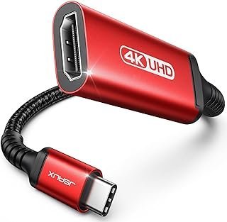 JSAUX Adaptador USB-C para HDMI 4K@60Hz, adaptador Thunderbolt 3/4 para HDMI, adaptador HDMI para USB-C compatível com MacBook Pro/Air, iPad Pro, Samsung Galaxy S21/S20/S10/S9, Surface, Pixelbook, XPS e mais