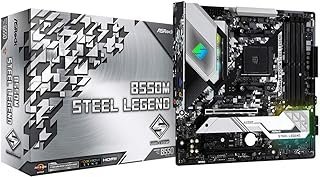 Placa mãe ASRock B550M Steel Legend Suporta 3ª geração AMD AM4 Ryzen/Future AMD Ryzen Processadores