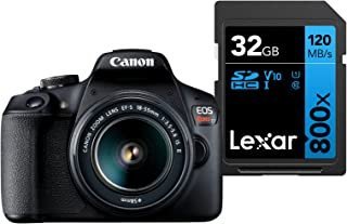 Câmera Digital Canon EOS Rebel T7+ S18-55 IS II BR kit com Cartão de Memória Lexar Blue 32GB