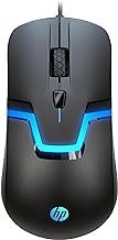 HP Mouse para jogos RGB com fio de alto desempenho com sensor óptico, 3 botões, LED de 7 cores para computador, notebook, laptop, escritório, computador, casa