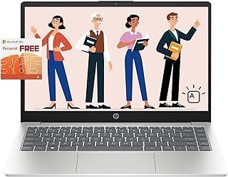 HP Laptops de tela FHD de 14 polegadas com teclado retroiluminado, laptop Windows 11 para estudantes e negócios, Intel Quad-Core N200 (Beat i5-8250U), 16 GB de RAM, armazenamento SSD de 1 TB, prata