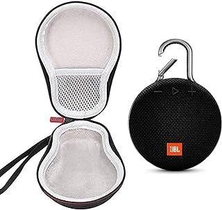 JBL Pacote de alto-falante Bluetooth portátil à prova d’água Clip 3 com estojo rígido de viagem Megen (preto)