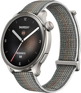 Relógio Inteligente Amazfit Balance Composição Corporal, GPS, Step Tracking, Alexa Built-In, Chamada Bluetooth, Duração da Bateria de 14 Dias (Grey)