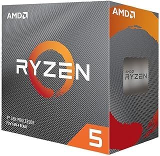 AMD Processador Ryzen 5 3600 de 6 núcleos, 12 fios desbloqueado com cooler Wraith Spire