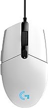 Logitech G Mouse para jogos com fio RGB Prodigy 203 – Branco