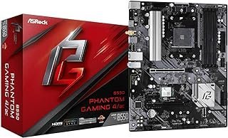 ASRock Placa mãe B550 Phantom Gaming 4 AC suporta 3ª geração AMD AM4 Ryzen™ / Future AMD Ryzen™ processadores