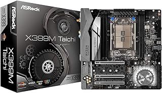 ASRock Soquete TR4/ AMD X399/ DDR4 Wi-Fi/A&2GbE/ MicroATX placa mãe (X399M Taichi)
